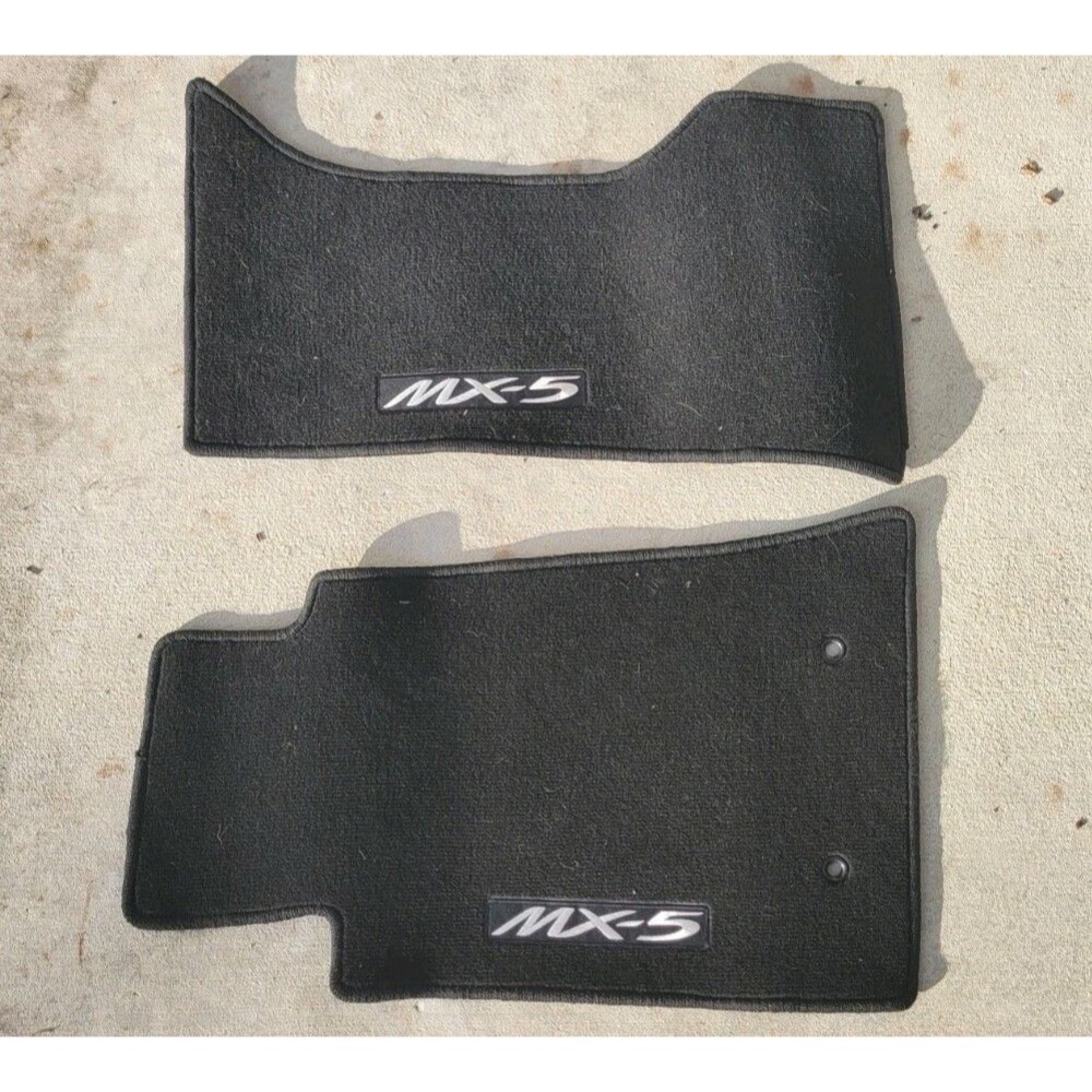 2006-2015 Mazda MX-5 Miata Floor Mats - Set of 2 Front Black Carpeted